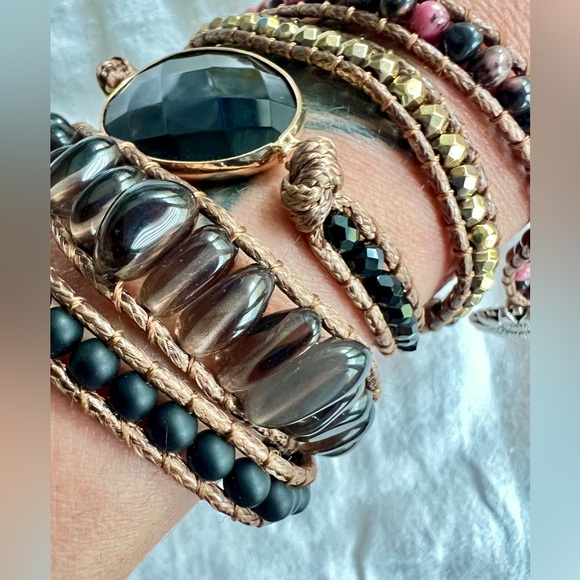 Love + Protection ONYX + Rhodonite Wrap Bracelet - Picture 11 of 11